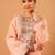 Embroidered Peach Georgette Farsi Salwar Co Ords for Women