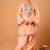 Embroidered Peach Georgette Farsi Salwar Co Ords for Women