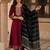 Women Ethnic Motifs Printed Regular Thread Work Kurta with Trousers & With Dupatta