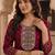 Women Ethnic Motifs Printed Regular Thread Work Kurta with Trousers & With Dupatta