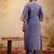 Woven Design Embroidered Straight Sequinned Kurta With Trousers & Dupatta