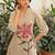 Embroidered Beige Pure Cotton Co Ords for Women