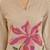 Embroidered Beige Pure Cotton Co Ords for Women