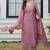 Women Floral Embroidered Regular Thread Work Kurta with Trousers & With Dupatta