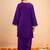 Embroidered Dark Purple Georgette Farsi Salwar Co Ords for Women