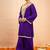 Embroidered Dark Purple Georgette Farsi Salwar Co Ords for Women