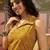 Printed Dark Mustard Viscose Rayon Co Ords for Women