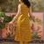 Printed Dark Mustard Viscose Rayon Co Ords for Women