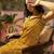 Printed Dark Mustard Viscose Rayon Co Ords for Women