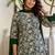 Floral Printed V-Neck Straight Kurta With Trousers & Dupatta
