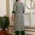 Floral Printed V-Neck Straight Kurta With Trousers & Dupatta