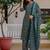 Floral Printed Notch Neck Straight Kurta With Trousers & Dupatta
