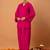 Stone Work Rani Pink Silk Blend Farsi Salwar Co Ords for Women