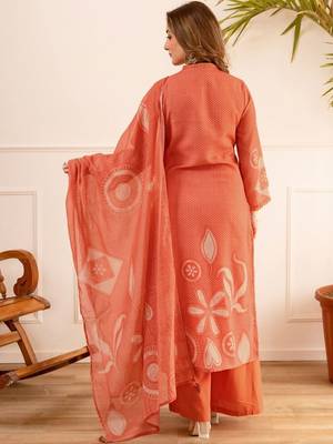 Women Printed Regular Pure Cotton Kurta with Palazzos & With Dupatta 5