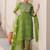 Women Leheriya Dyed Regular Sequinned Pure Cotton Kurta with Trousers & With Dupatta