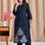 Women Floral Embroidered Regular Thread Work Kurta with Trousers & With Dupatta