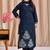 Women Floral Embroidered Regular Thread Work Kurta with Trousers & With Dupatta