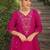 Women Floral Embroidered Regular Thread Work Kurta with Trousers & With Dupatta