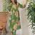 Printed Green Viscose Rayon Co Ords for Women