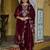 Women Embroidered Regular Velvet Kurta with Trousers & With Dupatta