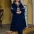 Women Ethnic Motifs Embroidered Regular Thread Work Velvet Kurta with Trousers & With Dupatta