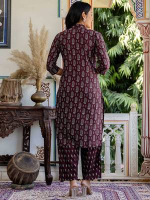 Women Ethnic Motifs Printed Regular Kurta with Trousers & Dupatta 6