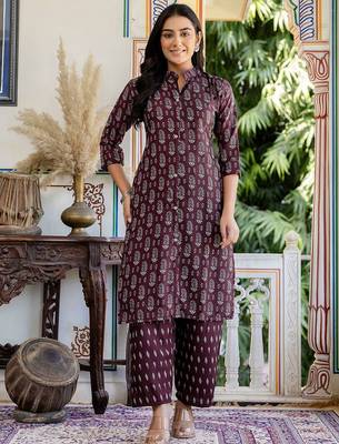 Women Ethnic Motifs Printed Regular Kurta with Trousers & Dupatta 7