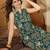 Floral Printed Rama Green Rayon Co Ords for Women