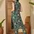 Floral Printed Rama Green Rayon Co Ords for Women