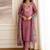 Women Embroidered Regular Sequinned Straight Kurta with Trousers & With Dupatta
