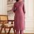 Women Embroidered Regular Sequinned Straight Kurta with Trousers & With Dupatta