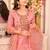 Women Floral Embroidered Regular Thread Work Kurta with Trousers & With Dupatta