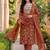 Women Ethnic Motifs Printed Regular Thread Work Kurta with Trousers & With Dupatta