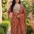 Women Ethnic Motifs Printed Regular Thread Work Kurta with Trousers & With Dupatta