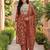 Women Ethnic Motifs Printed Regular Thread Work Kurta with Trousers & With Dupatta