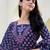 Floral Printed Notch Neck Sequinned Straight Kurta With Trouser & Dupatta