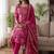 Women Floral Printed Regular Gotta Patti Kurta with Trousers & With Dupatta