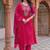Women Floral Embroidered Regular Thread Work Kurta with Trousers & With Dupatta