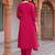 Women Floral Embroidered Regular Thread Work Kurta with Trousers & With Dupatta