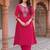 Women Floral Embroidered Regular Thread Work Kurta with Trousers & With Dupatta