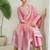 Women Pure Cotton Woven Design Straight Kurta Trousers With Dupatta