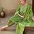 Women Striped Kurta with Trousers & Dupatta