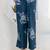 Printed Rama Blue Cotton Blend Co Ords for Women