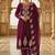 Women Embroidered Regular Velvet Kurta with Trousers & With Dupatta