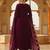 Women Embroidered Regular Velvet Kurta with Trousers & With Dupatta