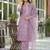 Women Floral Embroidered Regular Thread Work Kurta with Trousers & With Dupatta