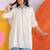Embroidered White Cotton Blend Farsi Salwar Co Ords for Women