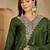 Ethnic Motifs Embroidered Thread Work Kurta With Trousers & Dupatta