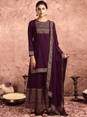 Women Floral Printed Kurta with Palazzo & Dupatta 1