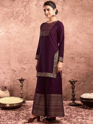 Women Floral Printed Kurta with Palazzo & Dupatta 4